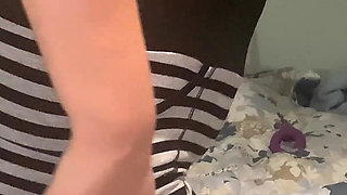 Spanking Secretary's Pantyhose Ass