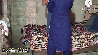 Desi Amrita Wants Her Stepbro Fuck Only Her Juicy Pussy, Means Licking Pussy In Hindi Audio