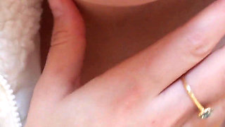 My Pregnant Indian Stepsister Is in White Medical Gloves in the Toilet and She Farts in the Toilet Then Shows Her