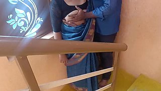 Cheating Housewife Hot Stairs Romance with Pushpa Valli