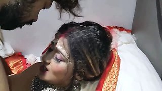 Desi suhagrat ke din pati ne pahli bar jam kar chudai kiya