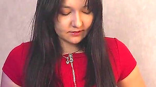 Student Fucks Herself with a Dildo to Orgasm in Front of Her Stepbrother