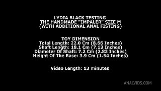 Lydia Black Testing The Handmade Impaler Size M (With Additional Anal Fisting) Twt225