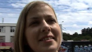 Natural Amateur blowjob outdoors exposed