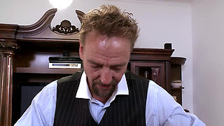 Obedient Slave Nipples and Pussy Clamped in BDSM Torment