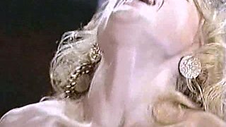 Lapdance and blowjob made by BIG boobs blonde