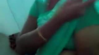 22 tamil aunty boobs pressed boss