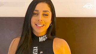 Busty Mexican influencer Luiza Marcato teases a married taxi driver with her wet pussy