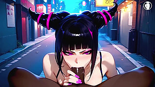 Then It Generated Juri Sitting and Cumming on the Thick Dick