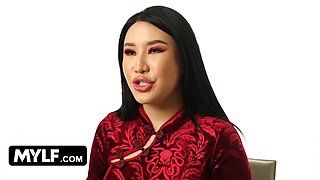 Peter Green spanks & fucks his way to the ultimate Asian threesome - Mylf.com