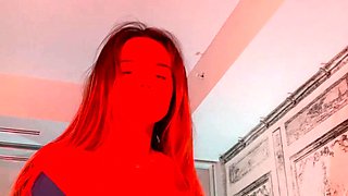 Great Big Boobs On Masturbating Redhead