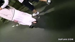 A young wife with a smirk runs away again, but is caugh