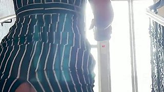 Big Tits MILF Julia North Flashing and a Blowjob in a Coffee Shop Toilet