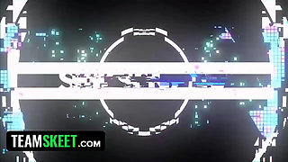 Fresh young babe Chi Chi Medina caught masturbating & banged in bathroom