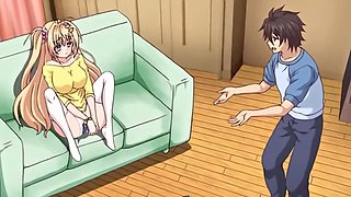 Anime Porn guy tolds his fabulous ditzy step-sister that swallowing his jizm would make her smarter