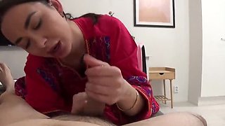 Big Booty Afghan Stepmom Fucks Stepson Hard - Doggy Style & Blowjob Action