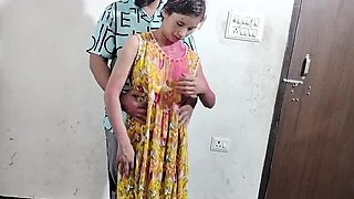 Desi Bhabhi Naked Holi Fun with Naasrin Khan - Rough Indian Sex