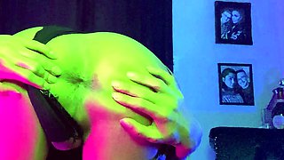 Tranny shemale skank solo masturbation