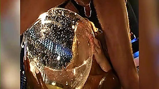 Blonde Slut Drinks Piss and Cum in Extreme Bukkake