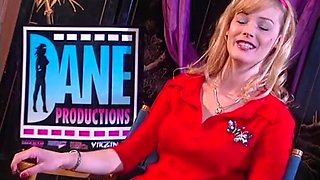 Stunning Blonde In Black Stockings Sucks A Huge Hard Cock With Phoenix Ray And Chuck Martin