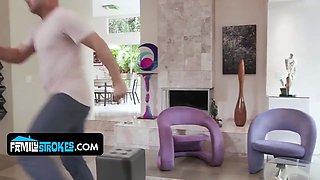 Taboo Hide and Seek - Petite Step Sister Tries to Seduce Step Bro