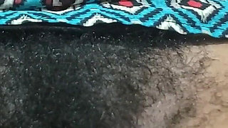 Cum on Hot MILF with Natural Hairy Pussy