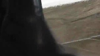 The Orgasm of a Slave Under Mistress Cassy's Boots