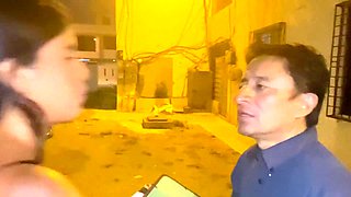 The old evangelical pastor gives a blowjob to a perverted young woman, REAL HOMEMADE AMATEUR