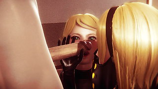 Fucked the twins from Nier: Automata l 3D hentai anime