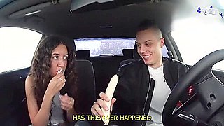 Watch scorching sex industry star interview on car's casting couch for the best XXX!