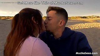 Spanish Babe Fucked on Public Beach - Outdoor Blowjob & Doggystyle with Tommy Cabrio