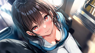Spanish Hentai JOI - Naughty masturbates you on the Japanese train.