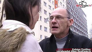 German Grandpa Picks Up Teen Girl On Street For Public Sex