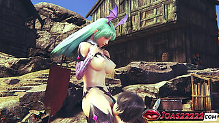 Morrigan Aensland's Sensual Secrets: Rule34 3D Hentai Animation - Big Boobs Massage, Intimate Pussy Lick, and Intense Fingering