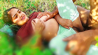 Indian College Couple Go to Jungle and Fucking Frist Time Outdoor Sex Video