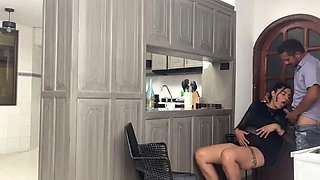 Tommymiller fucks visitor while Neekowox cooks as cuckold wife in 4k HD