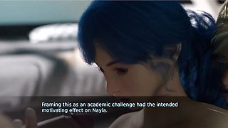 Fate and Life: Rebecca and Nayla Blowjob for Boyfriend in 3D Hentai Game