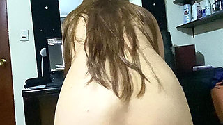 Angy sitting on her brother-in-law's cock and then sucking his cock up to his throat