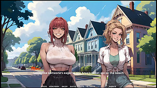 My New Girlfriend  Taboo Hentai Game  Ep.24 Day at the Beach with My Two Hot Step Sisters!