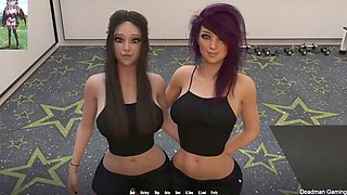 After gym fun with a big boob babe giving a blowjob in public