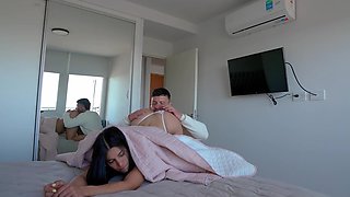 Accidentally fucked my gf's hot step twin sister after she tricked me