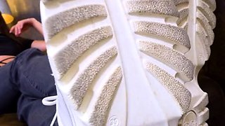 Amateur Foot Fetish Girlfriend Sucks and gives a Footjob