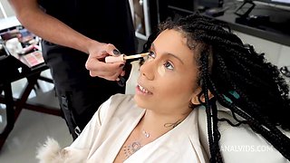 Behind the Scene from Super cute brazilians Mih Ninfetinha gets