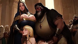 Spicy Toons: Big Natural Titties Blondes & Redheads Take BBC in Medieval Europe