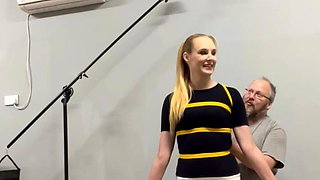 slut his tall blonde fetish flashing ass on live webcam