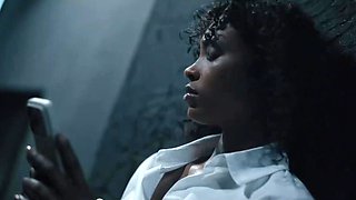 black girl Lia Lin shows Barbie Rous hot lesbian show