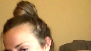 POV blowjob footjob handjob with Karla Kush eating cum