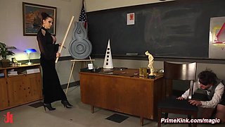 Mistress teaches submission lessons