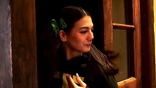 Besties spreading wide for candies in foursome