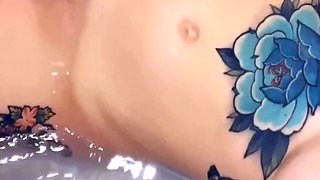 Big boobs milf masturbates with her dildo